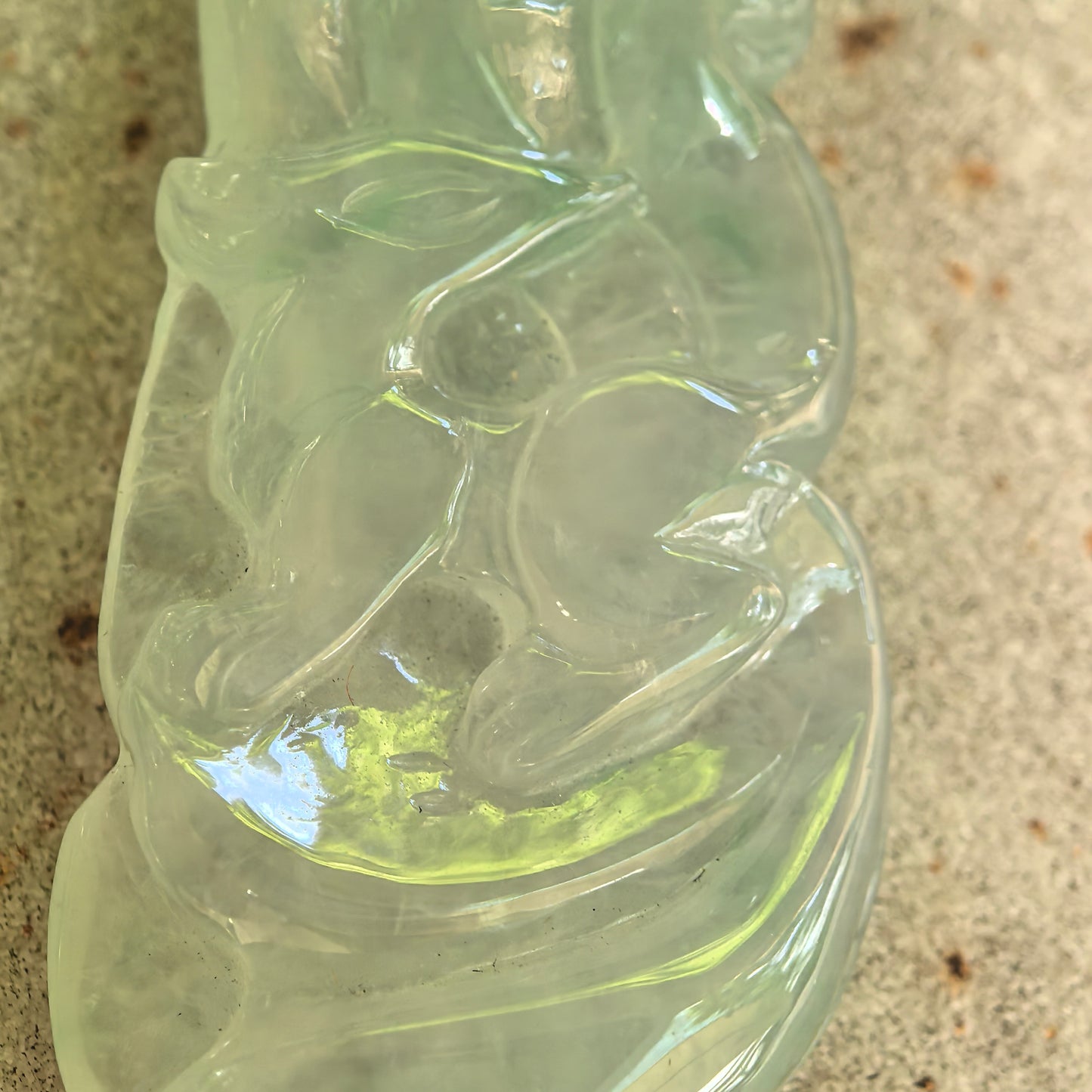 Natural Grade-A Icy Glutinous Light Green Nine-Tailed Fox Jadeite Pendant · Burmese Jade
