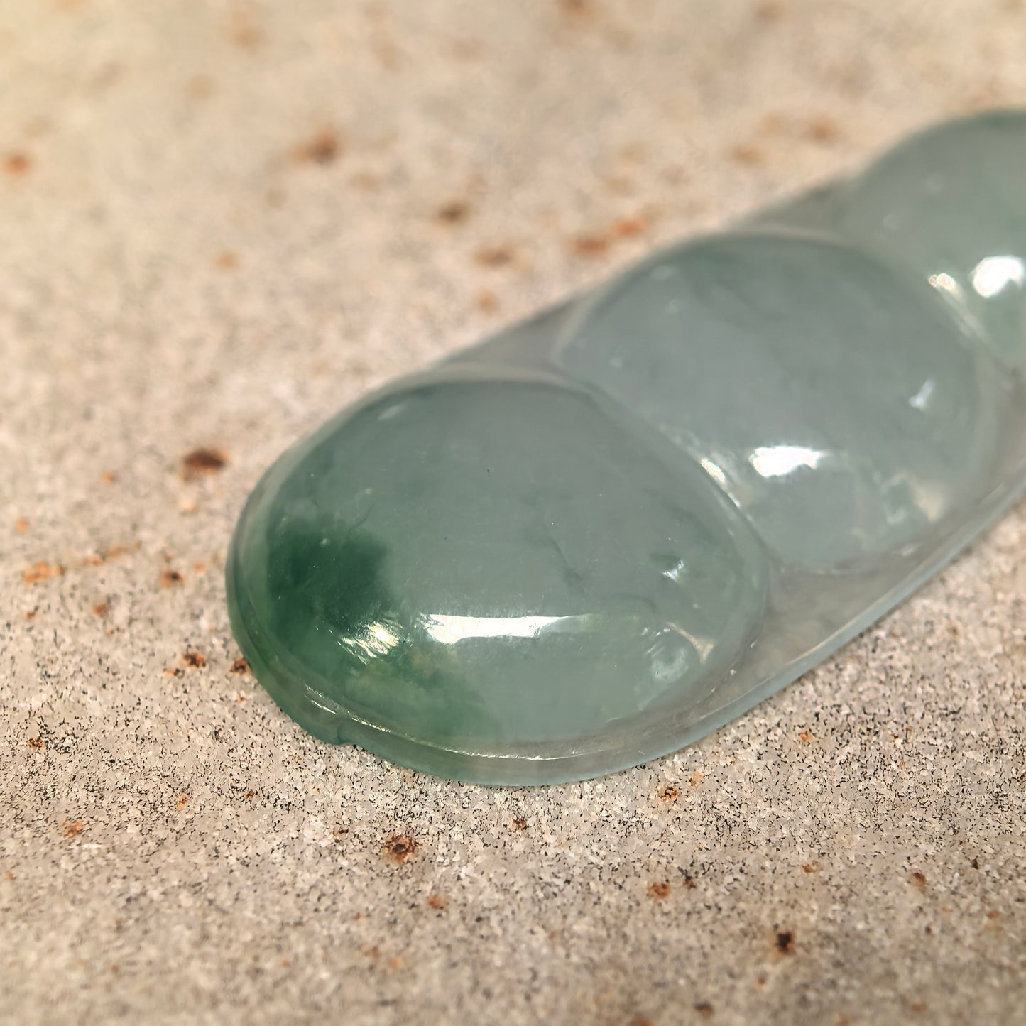 Natural Grade-A Icy Glutinous Light Green Bean Jadeite Pendant · Burmese Jade