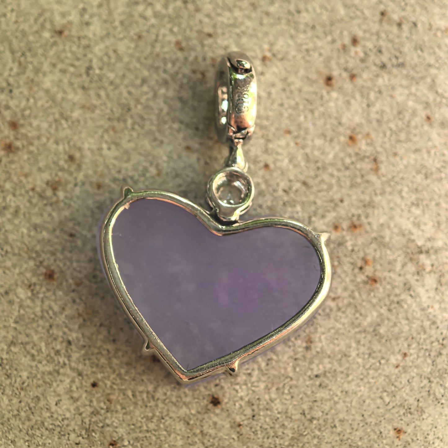 Natural Grade-A Icy Glutinous Purple Heart Jadeite Pendant · Burmese Jade
