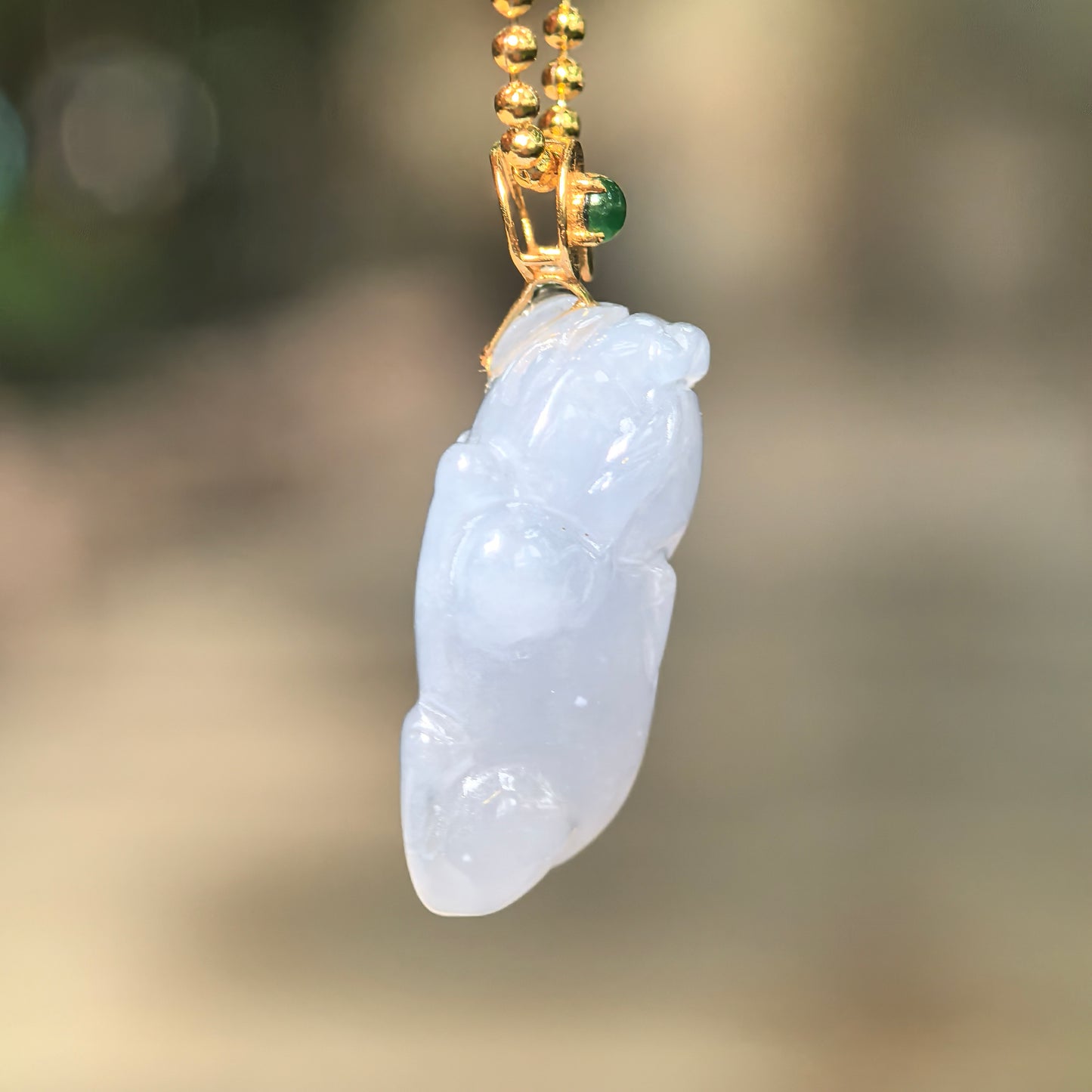 Icy Glutinous Lavender Money Toad Jadeite Pendant