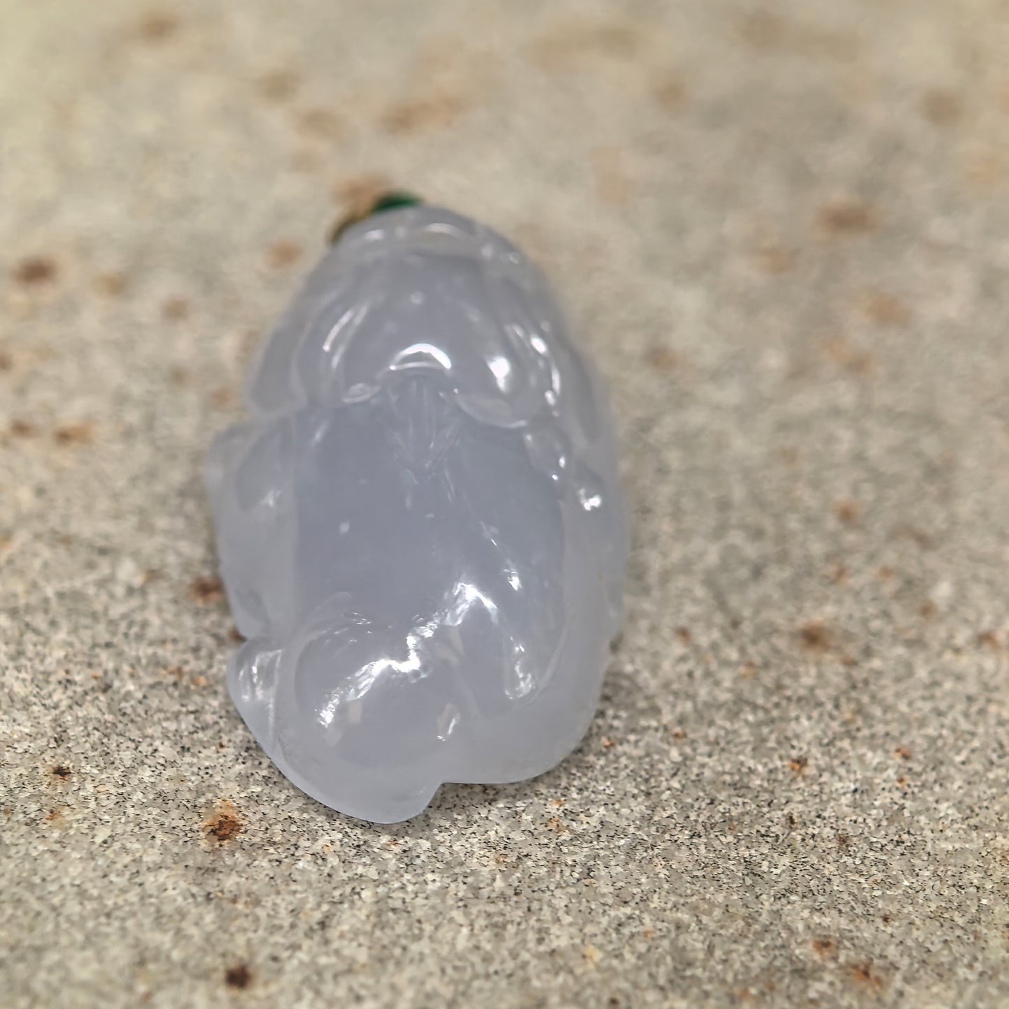Icy Glutinous Lavender Money Toad Jadeite Pendant