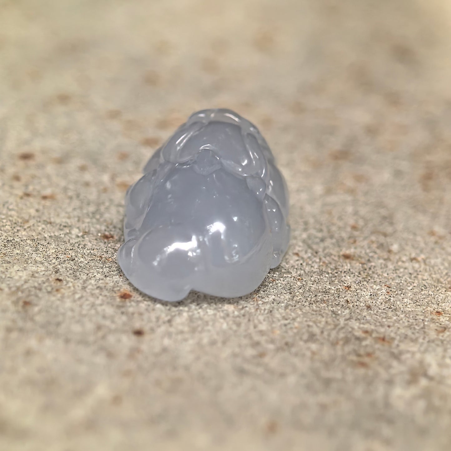 Icy Glutinous Lavender Money Toad Jadeite Pendant