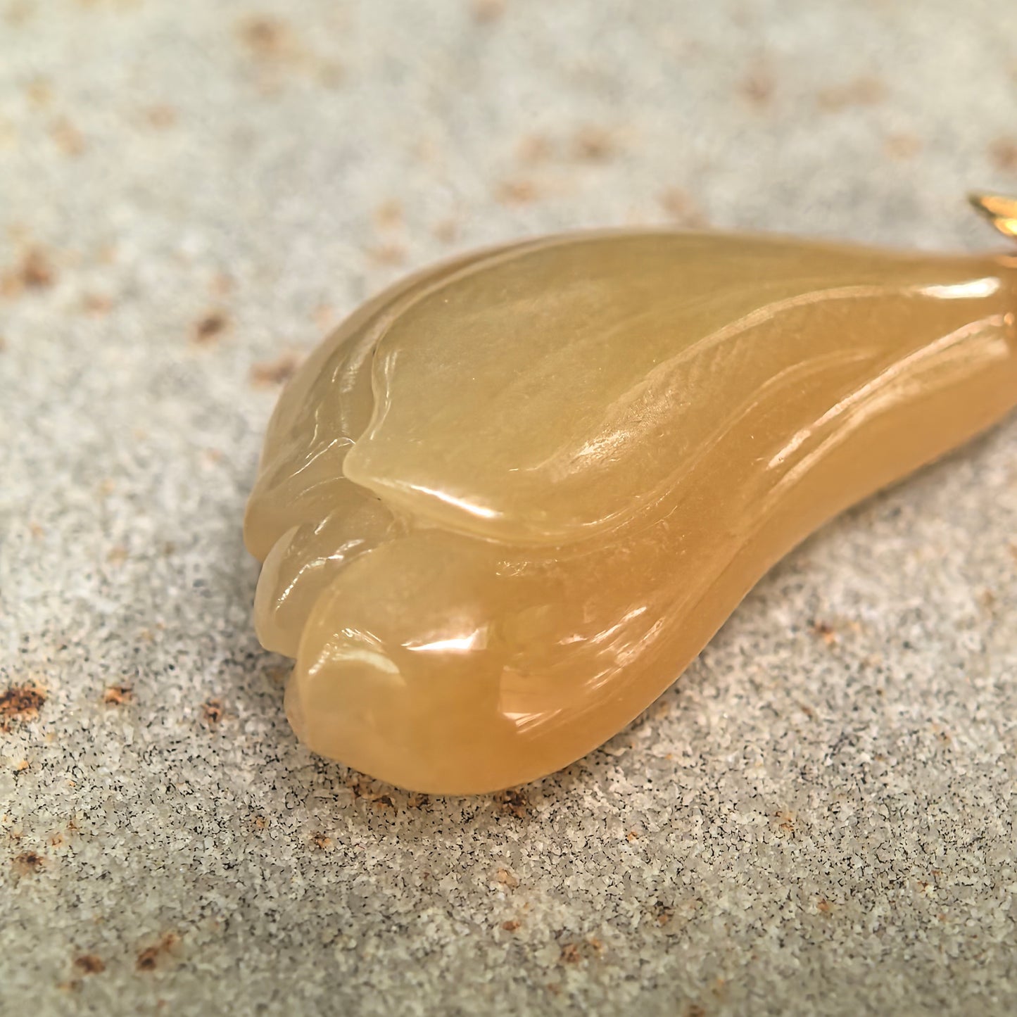 Icy Glutinous Yellow Magnolia Jadeite Pendant