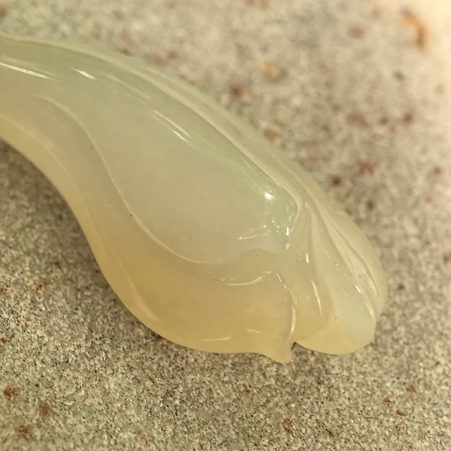 Icy Glutinous Pale Yellow Magnolia Jadeite Pendant