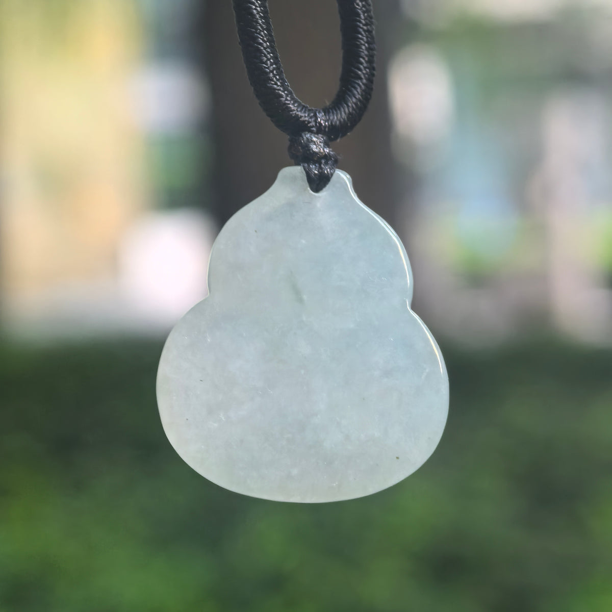 Glutinous Light Green Jadeite Gourd Pendant