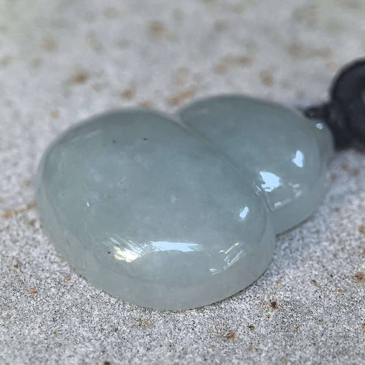 Glutinous Light Green Jadeite Gourd Pendant