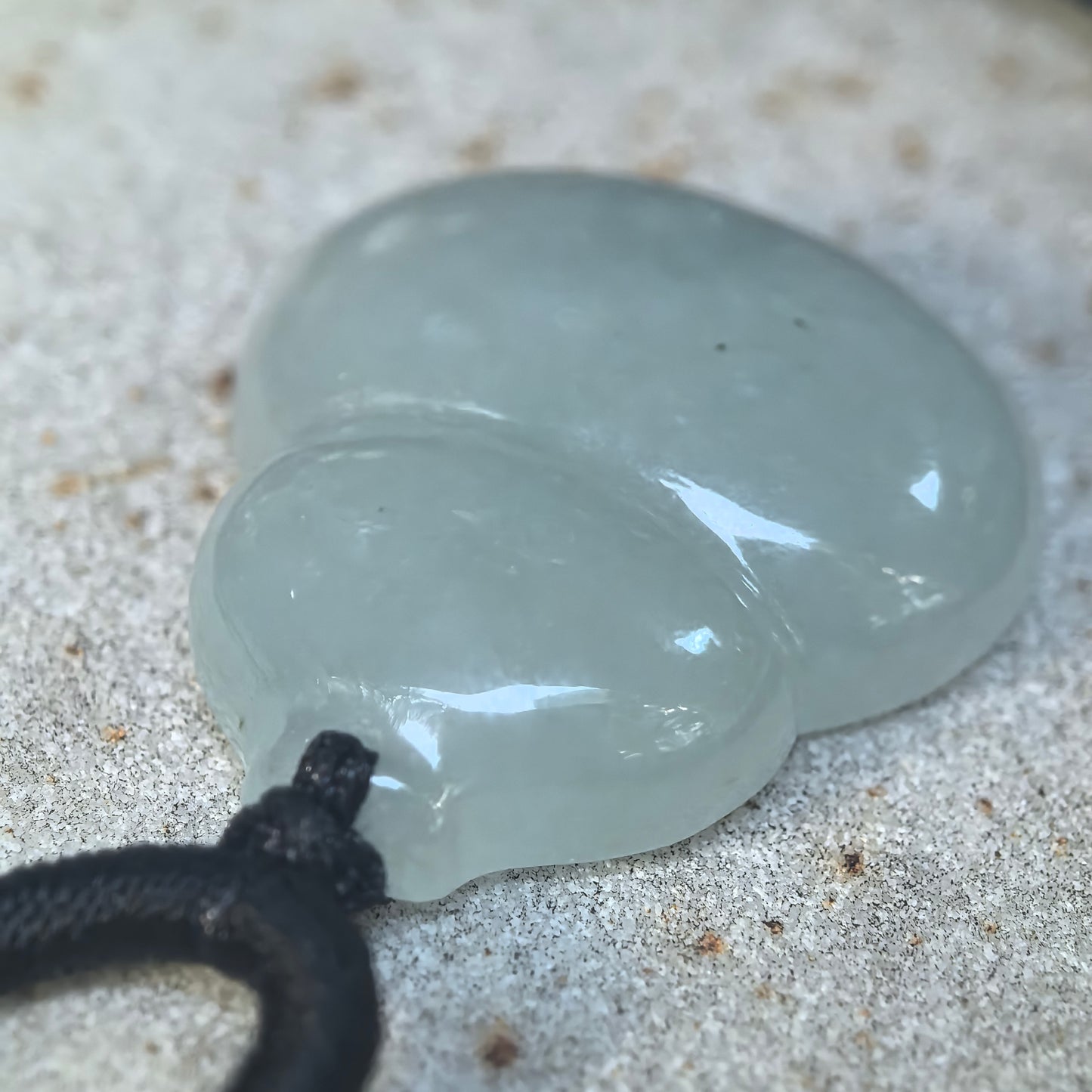 Glutinous Light Green Jadeite Gourd Pendant
