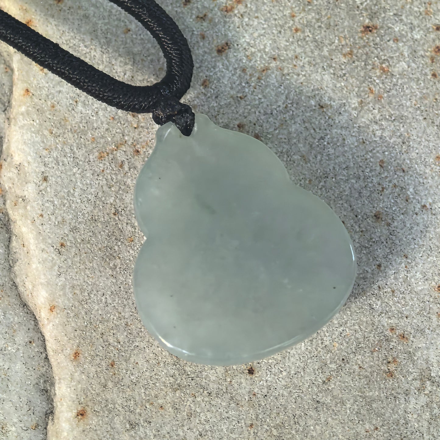 Glutinous Light Green Jadeite Gourd Pendant
