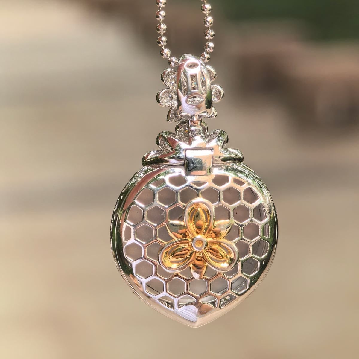 Icy Bright Yellow Jadeite Peace Pendant with 18K Gold and Diamonds