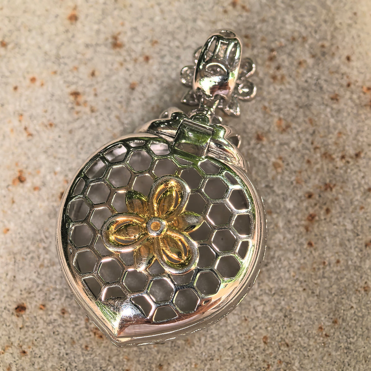Icy Bright Yellow Jadeite Peace Pendant with 18K Gold and Diamonds