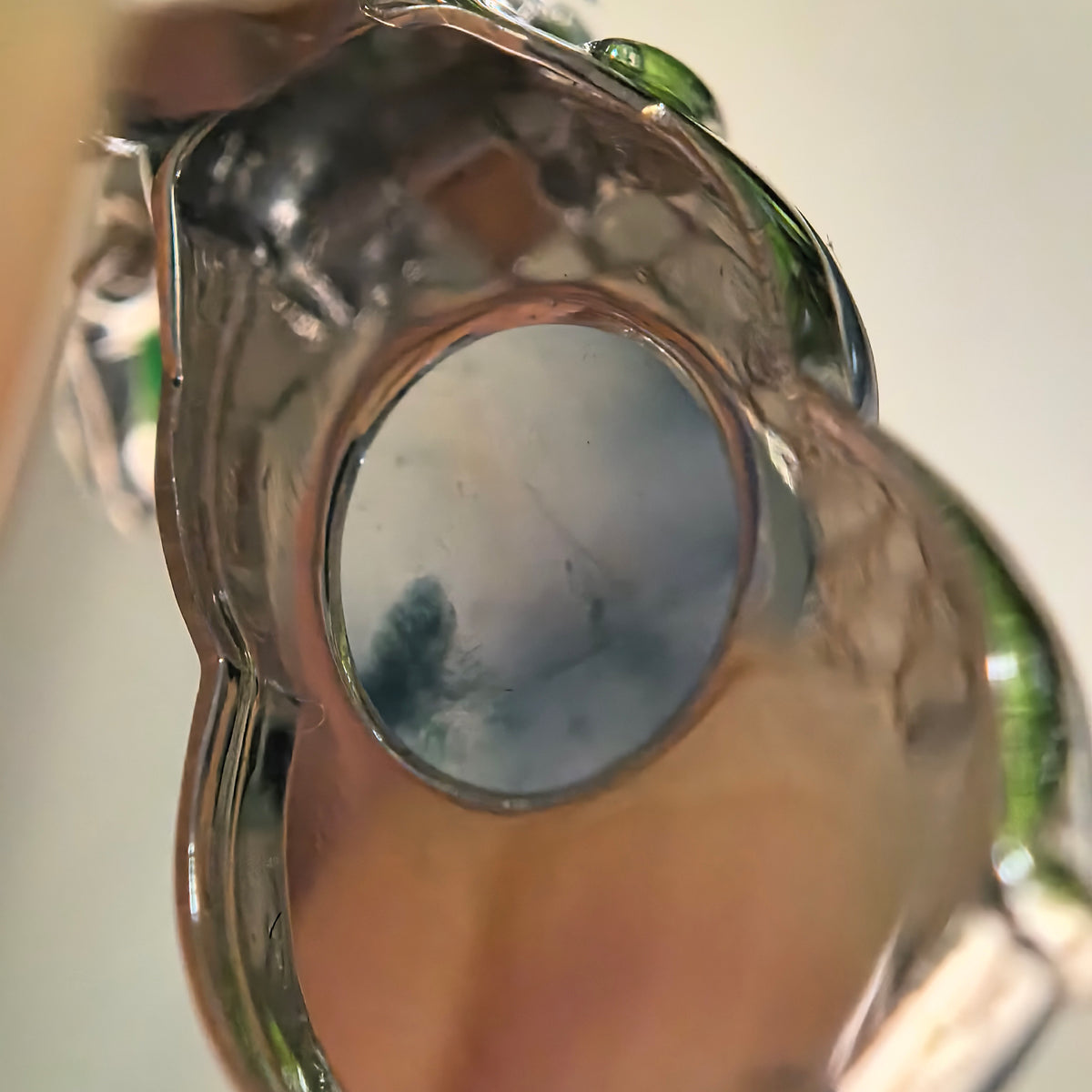 Icy Blue-Purple Gourd Jadeite Pendant with 18K Gold and Diamond Setting