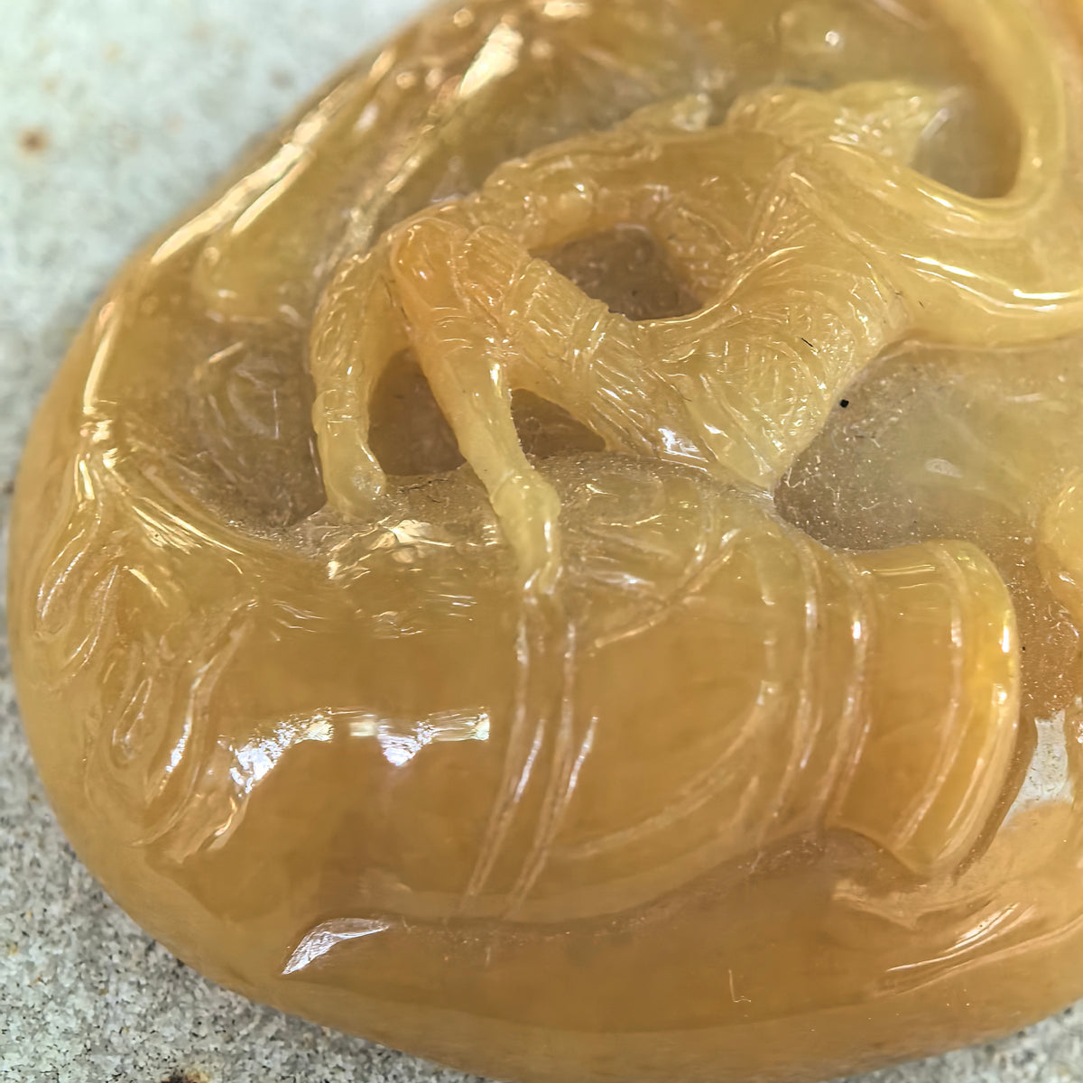 Glutinous Yellow Jadeite Pendant · Return of the Monkey King
