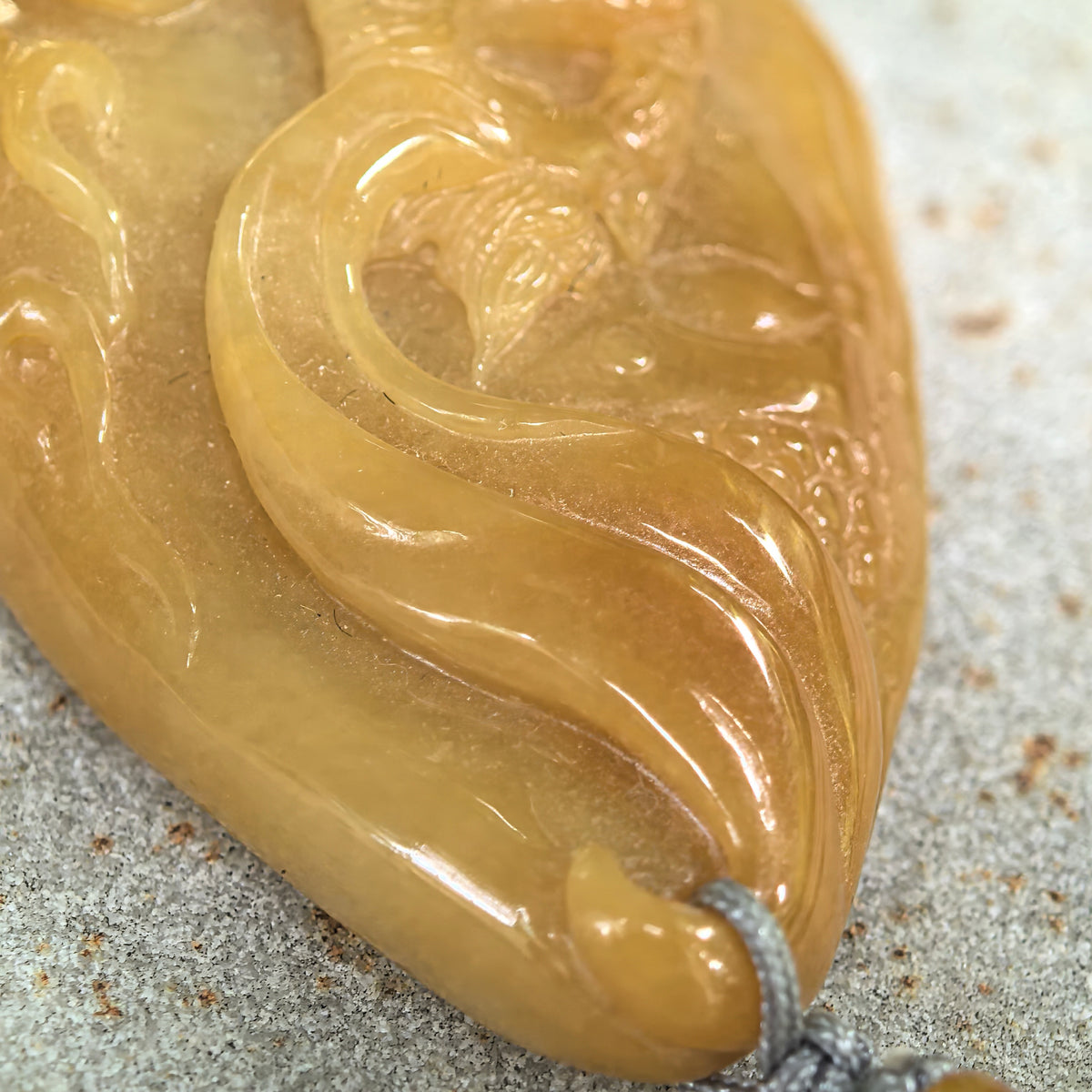Glutinous Yellow Jadeite Pendant · Return of the Monkey King