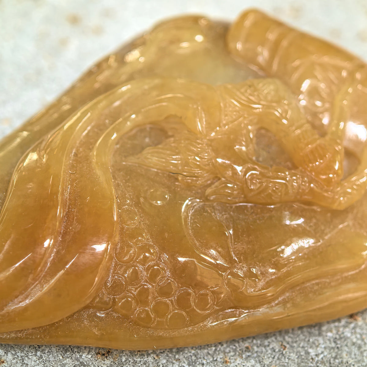 Glutinous Yellow Jadeite Pendant · Return of the Monkey King