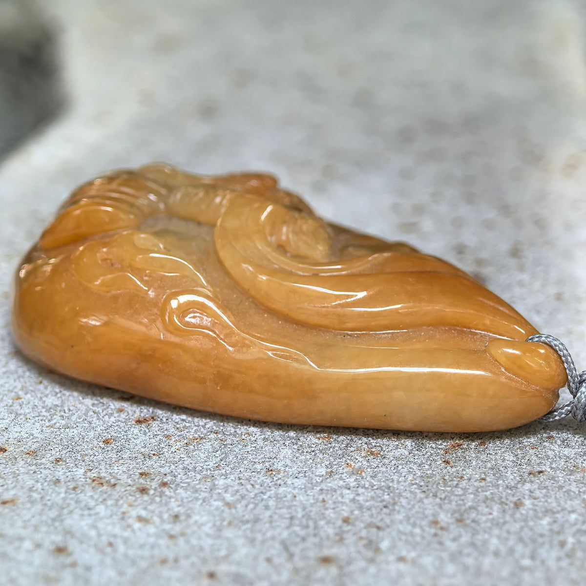 Glutinous Yellow Jadeite Pendant · Return of the Monkey King
