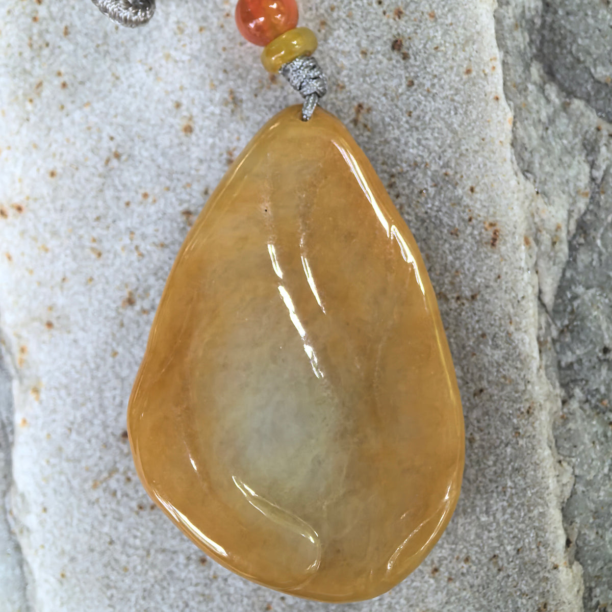 Glutinous Yellow Jadeite Pendant · Return of the Monkey King