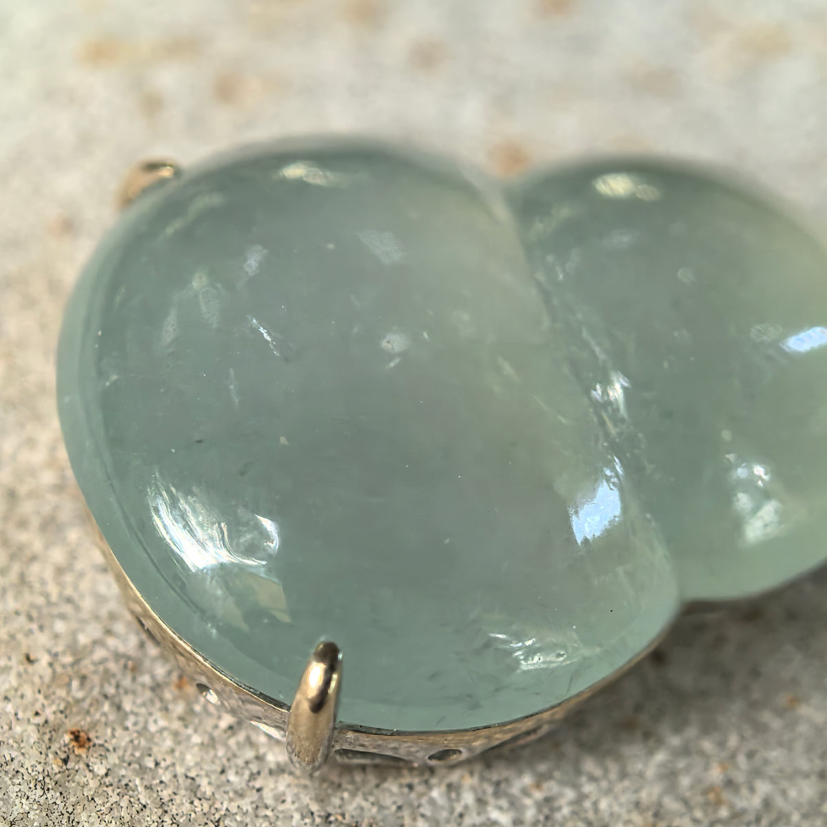 Icy Light Green Jadeite Gourd Pendant with 18K Gold and Diamonds