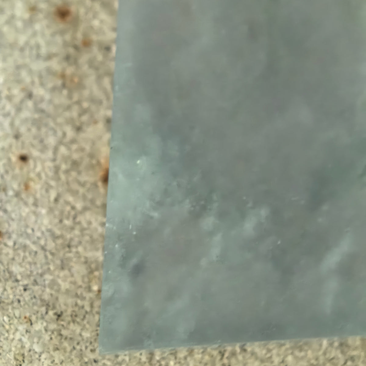 Icy Pale Blue Jadeite Plain Plaque Pendant