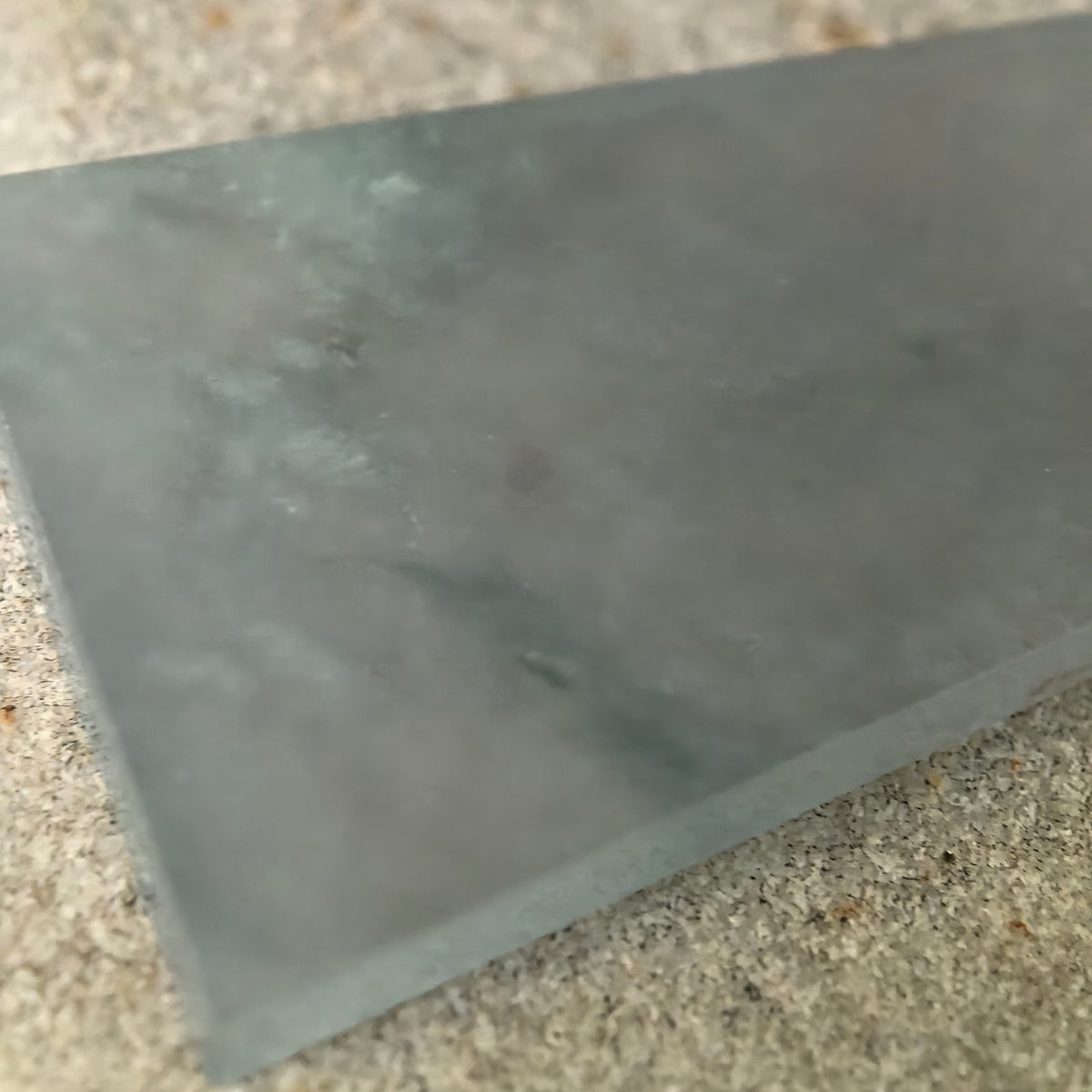Icy Pale Blue Jadeite Plain Plaque Pendant