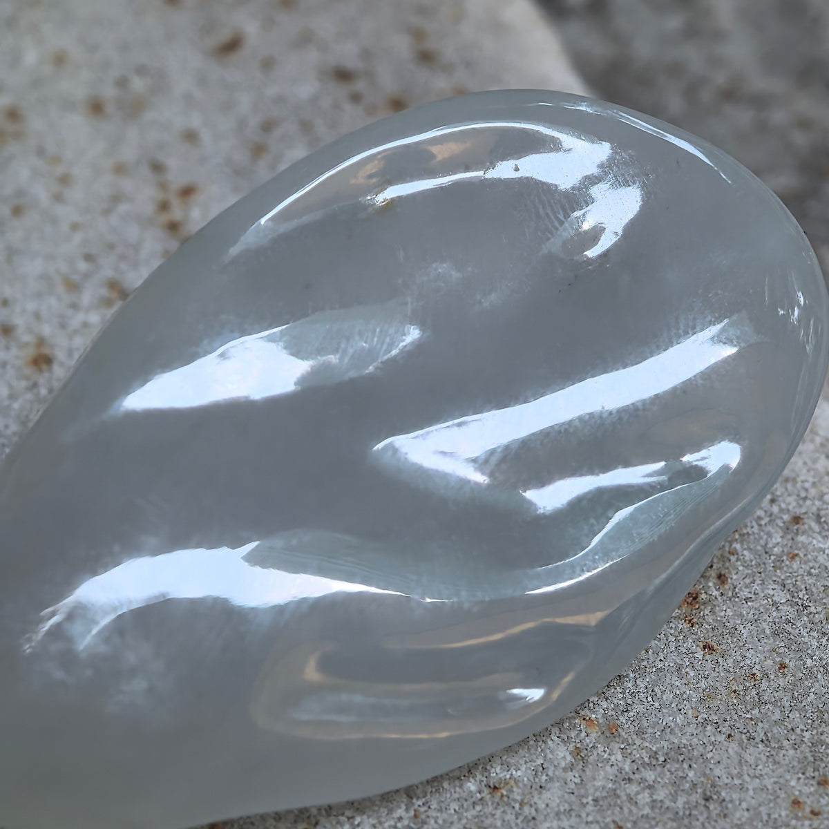 Glutinous White Jadeite Lotus and Fish Pendant with a Blue Undertone