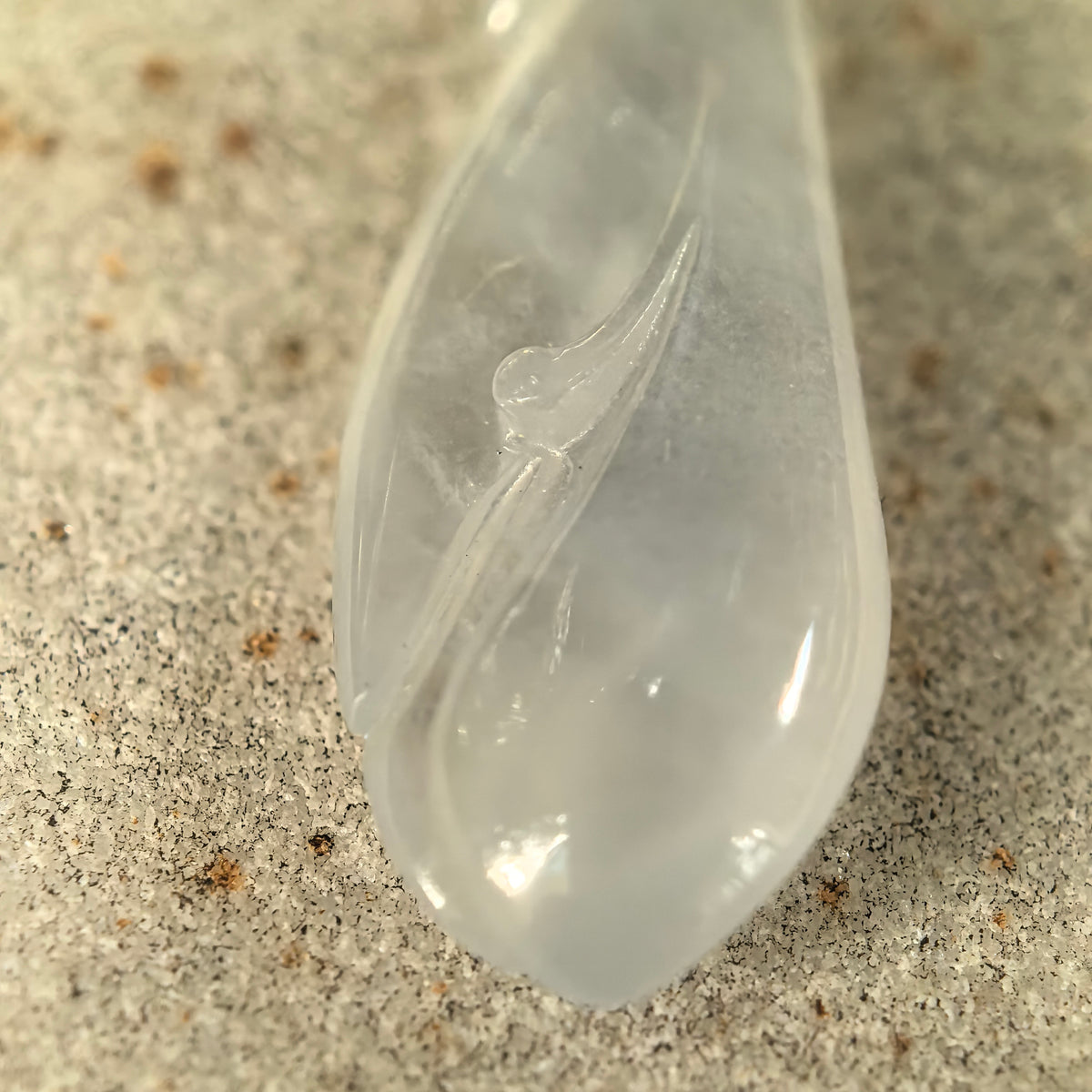 Icy White Jadeite Magnolia Pendant