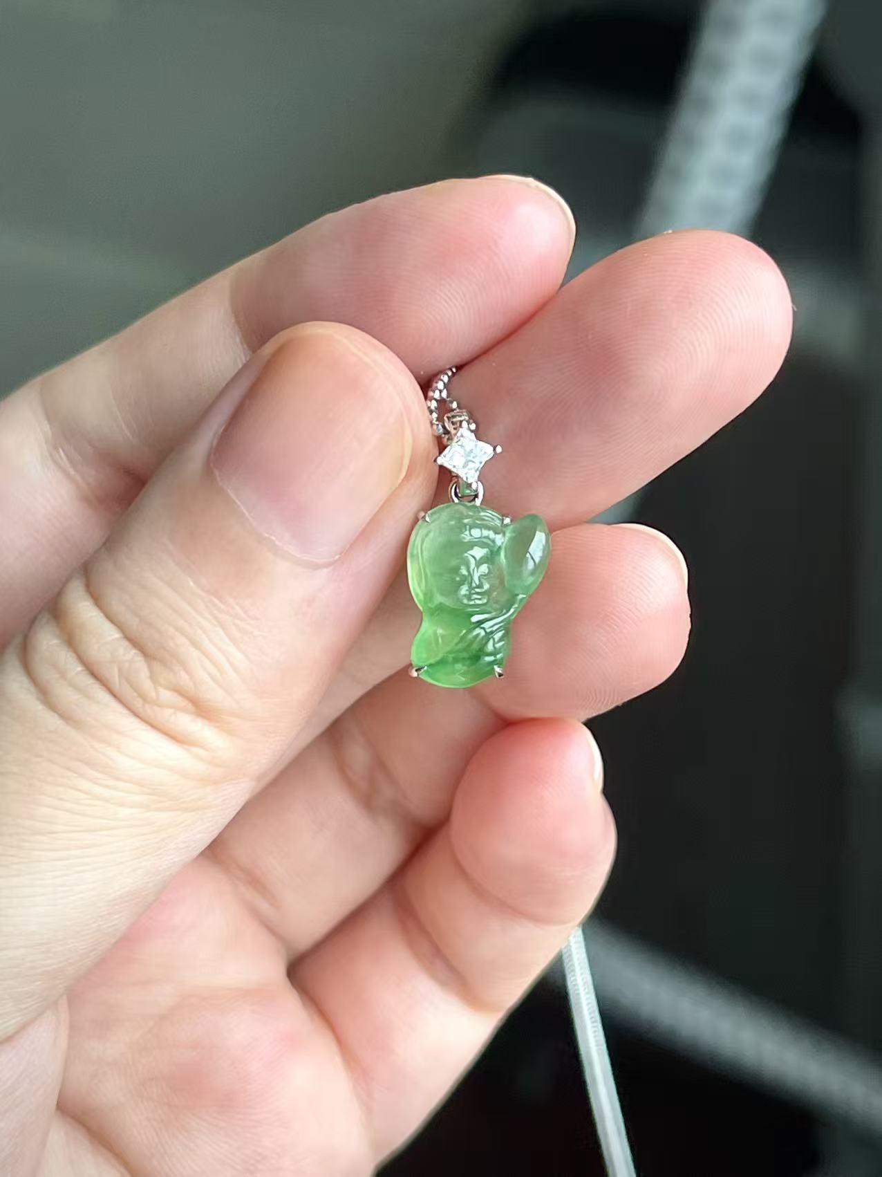 Natural Agarwood and Jadeite Beaded Bracelet – Burmese Jade Multicolor Beads with Green Buddha Pendant